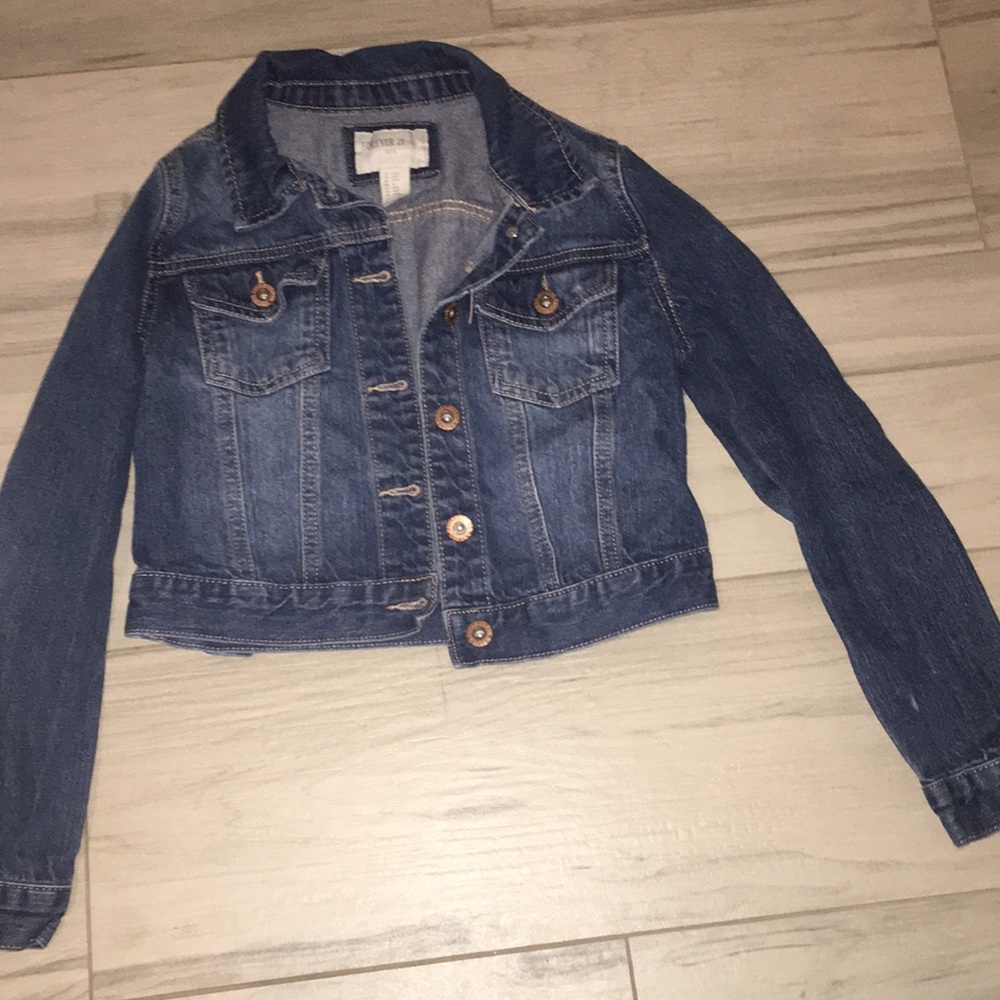 Forever 21 girls jean jacket